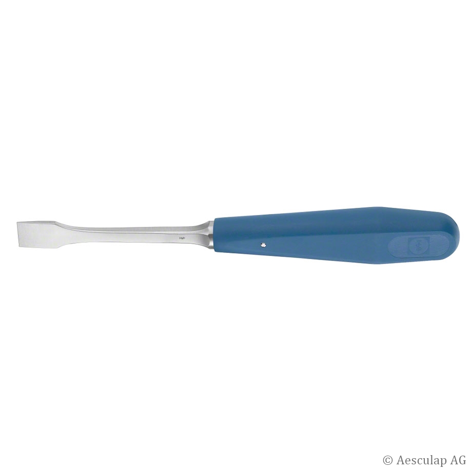 LEXER-MINI Osteotom, gerade, mit Griff, 18 cm lang, 12 mm breit
