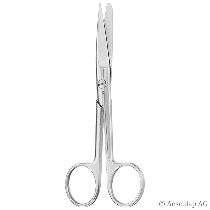 chir. Schere, gerade, spitz/stumpf,