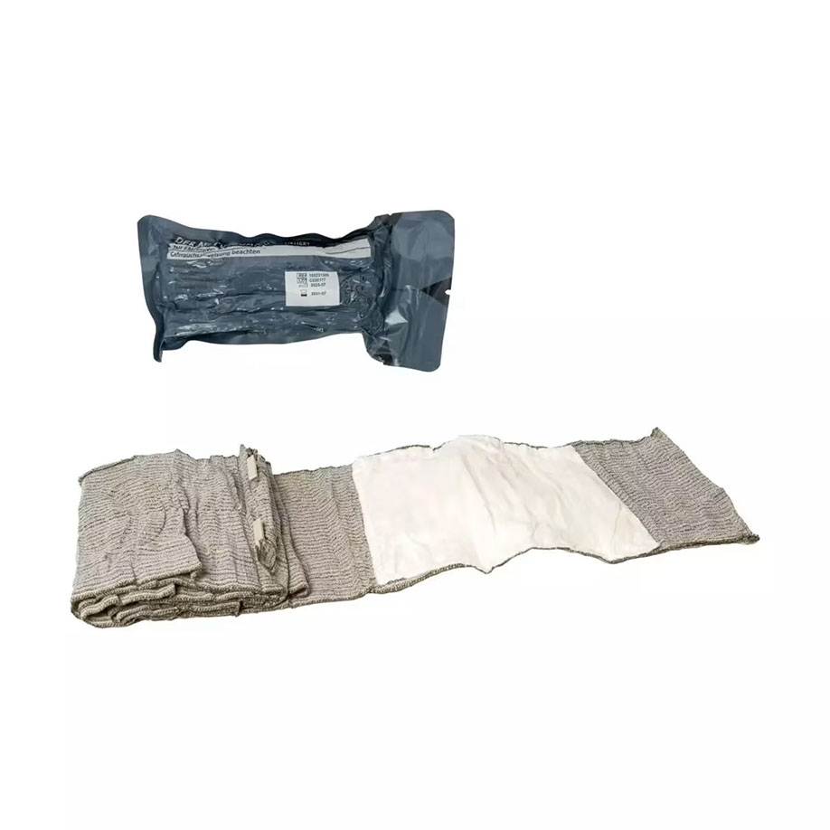 Emergency Bandage grauoliv 3,7 m x 15 cm