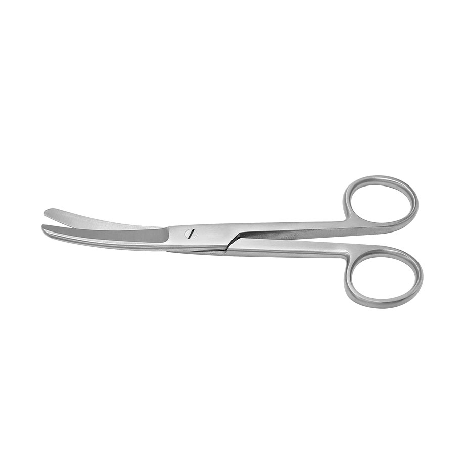 chir. Schere gebogen, stumpf/stumpf, 14,5 cm