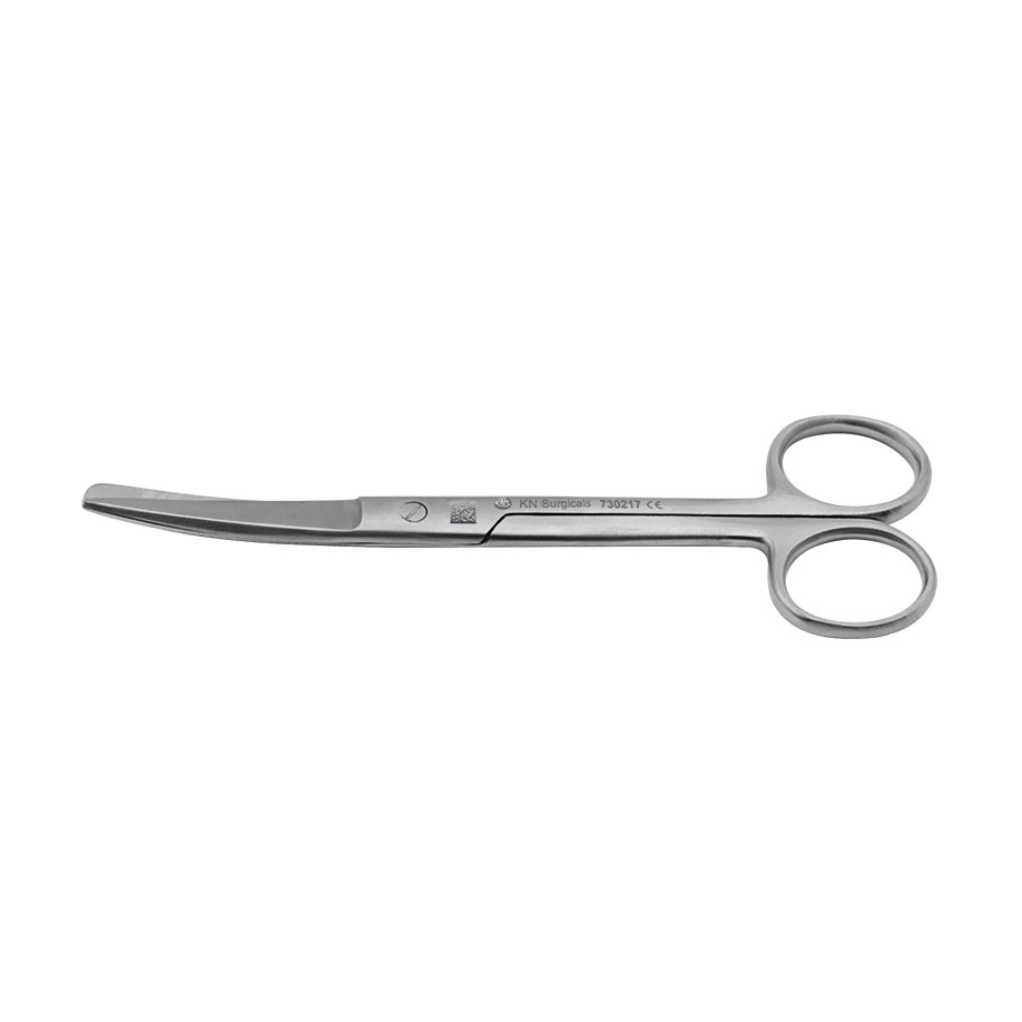 chirurgische Schere ratiomed gebogen, spitz/stumpf 14,5 cm