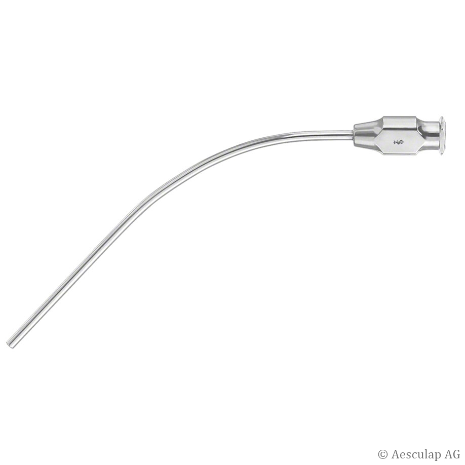 PLESTER suction cannula, micro, 55 mm, angled, Ø 1.50 mm