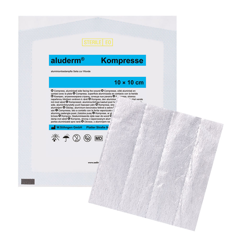aluderm Compress single approx. 10 x 10 cm sterile